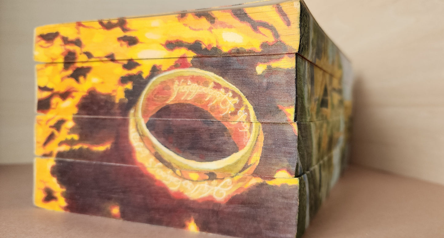 Hand Painted Lord of the Rings 4-book set