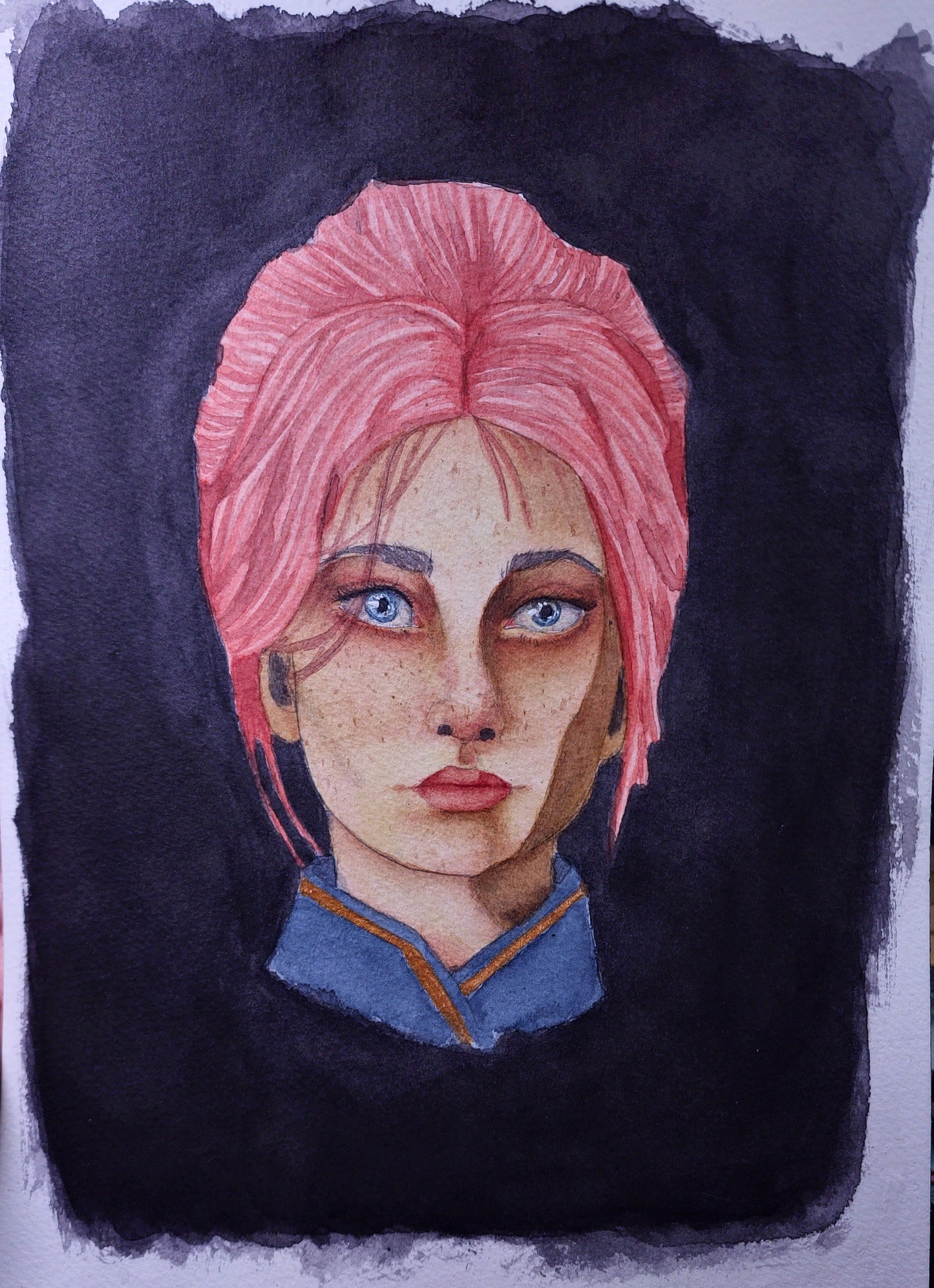 Maelle - 9x12 Original Watercolor Painting | Expeditioner Fan Art