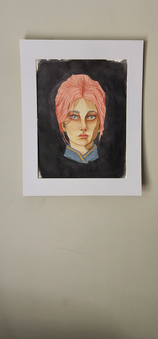 Maelle - 9x12 Original Watercolor Painting | Expeditioner Fan Art