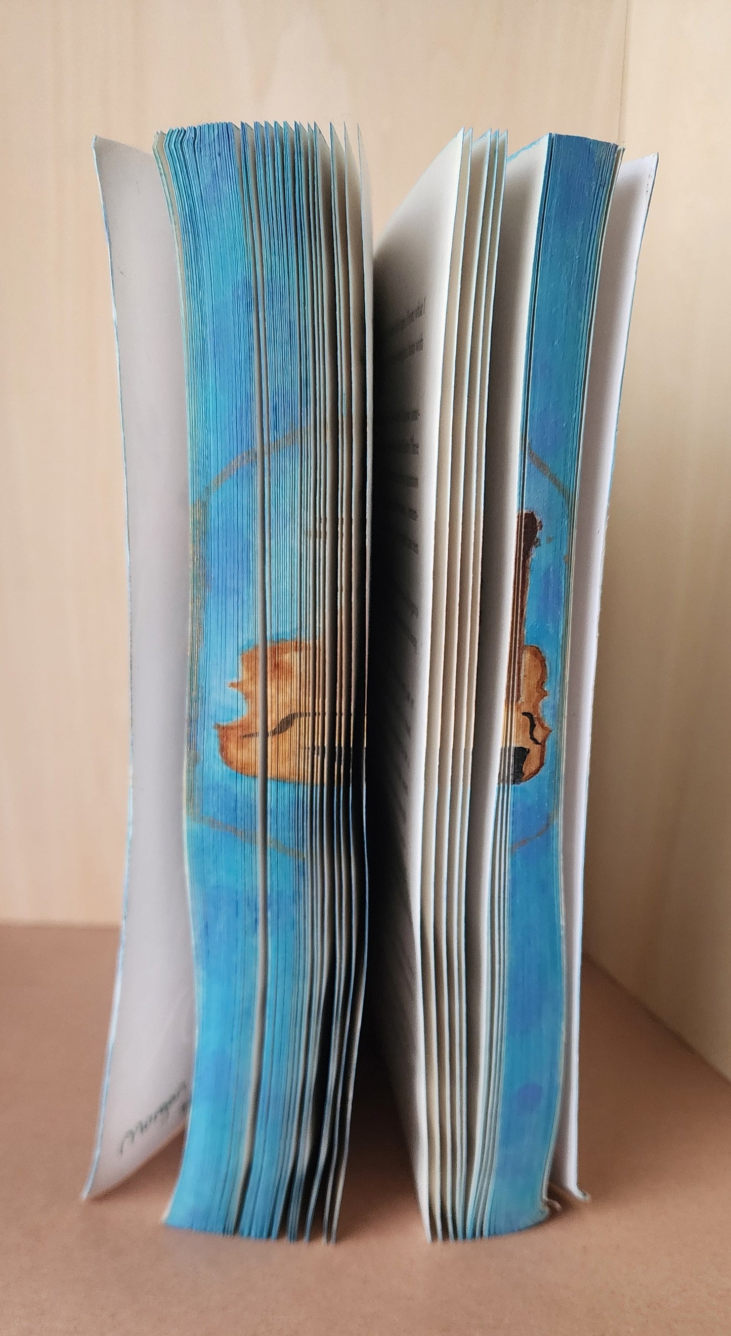 The Selection Fore-Edge Painting – Hand Painted Violin Art